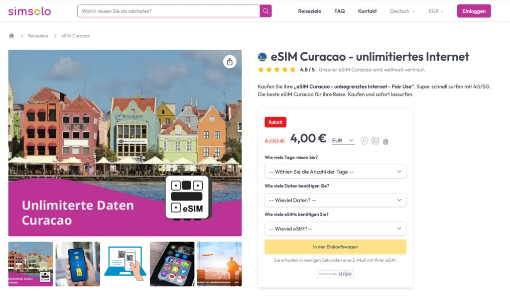 escim curacao internet