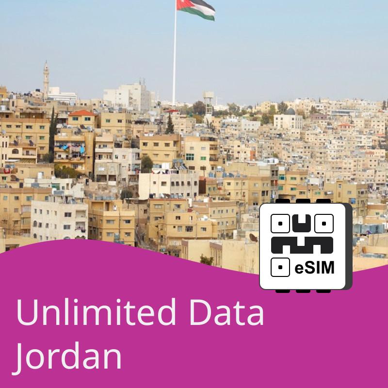 eSIM Jordan from $4.21 with Unlimited Data