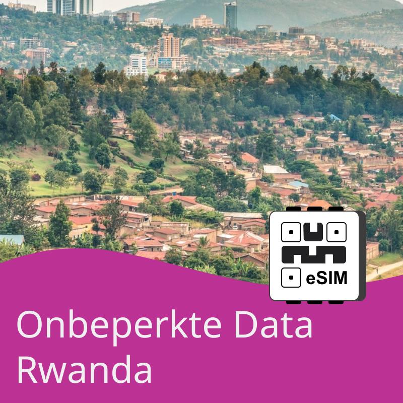 eSIM Rwanda vanaf $20.53 met Onbeperkte Data